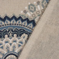 SCHÖNER LEBEN. Vorhang Mandalas natur blau 245cm oder Wunschlänge