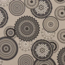 SCHÖNER LEBEN. Vorhang Mandalas natur grau 245cm oder Wunschlänge