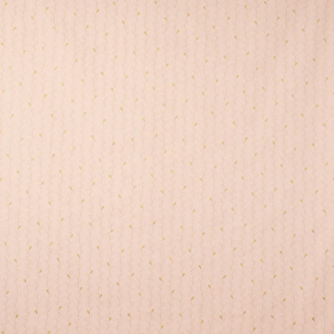 SCHÖNER LEBEN. Vorhang Metallic Blätterranken rosa goldfarbig 245cm oder Wunschlänge