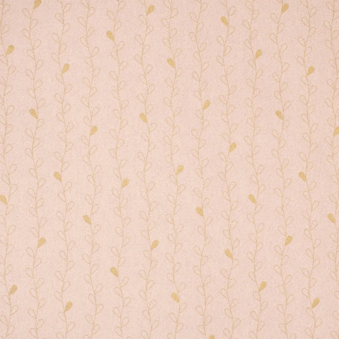 SCHÖNER LEBEN. Vorhang Metallic Blätterranken rosa goldfarbig 245cm oder Wunschlänge