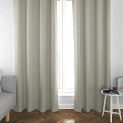 SCHÖNER LEBEN. Vorhang Metallic Blätterraken mint goldfarbig 245cm oder Wunschlänge