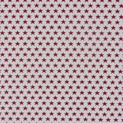 SCHÖNER LEBEN. Vorhang mit Smok-Schlaufenband Sterne beidseitig weiß rot 245cm oder Wunschlänge