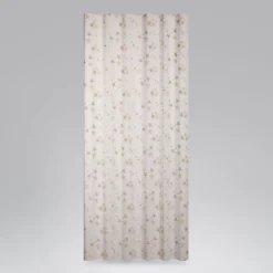 SCHÖNER LEBEN. Vorhang mit Smok-Schlaufenband Sterne beidseitig beige gold 245cm oder Wunschlänge