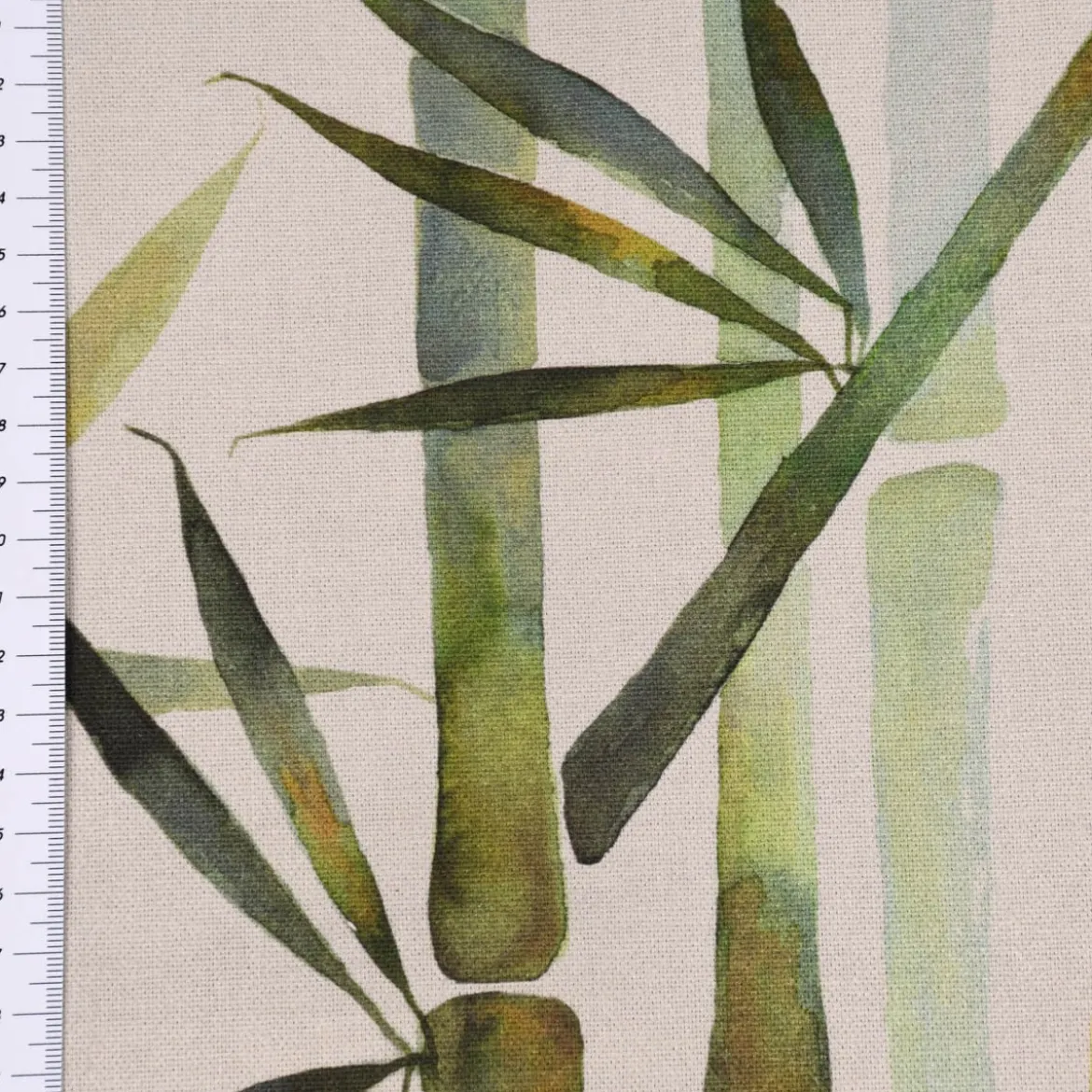 SCHÖNER LEBEN. Vorhang Pacific Bambus dunkel-beige grün 245cm oder Wunschlänge