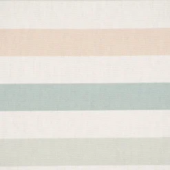 SCHÖNER LEBEN. Vorhang Pastell Streifen Querstreifen ecru mintgrün vanille 245cm oder Wunschlänge