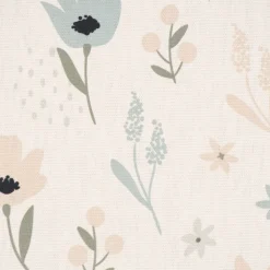 SCHÖNER LEBEN. Vorhang Pastell Blumen ecru mintgrün vanille 245cm oder Wunschlänge