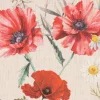 SCHÖNER LEBEN. Vorhang Poppy Mohnblumen Kamille Getreide beige rot 245cm oder Wunschlänge
