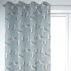 SCHÖNER LEBEN. Vorhang STUDIO G Möwen blau weiß 245cm oder Wunschlänge