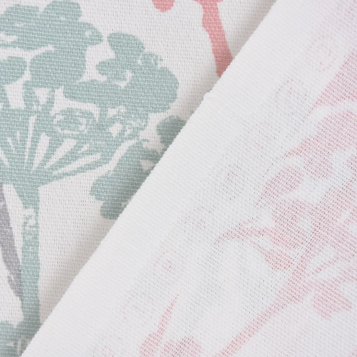SCHÖNER LEBEN. Vorhang STUDIO G Blumen Gräser pastell mint rosa grau 245cm oder Wunschlänge