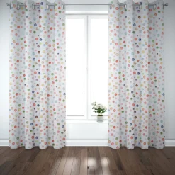 SCHÖNER LEBEN. Vorhang STUDIO G Digitaldruck Nähen Knöpfe ecru multi 245cm oder Wunschlänge