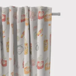 SCHÖNER LEBEN. Vorhang STUDIO G Digitaldruck Süßigkeiten Bonbons Candyshop ecru multi 245cm oder Wunschlänge