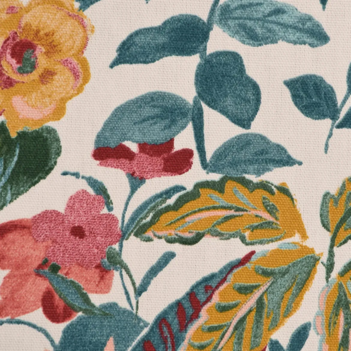SCHÖNER LEBEN. Vorhang STUDIO G Panama Posy Blush bunt 245cm oder Wunschlänge
