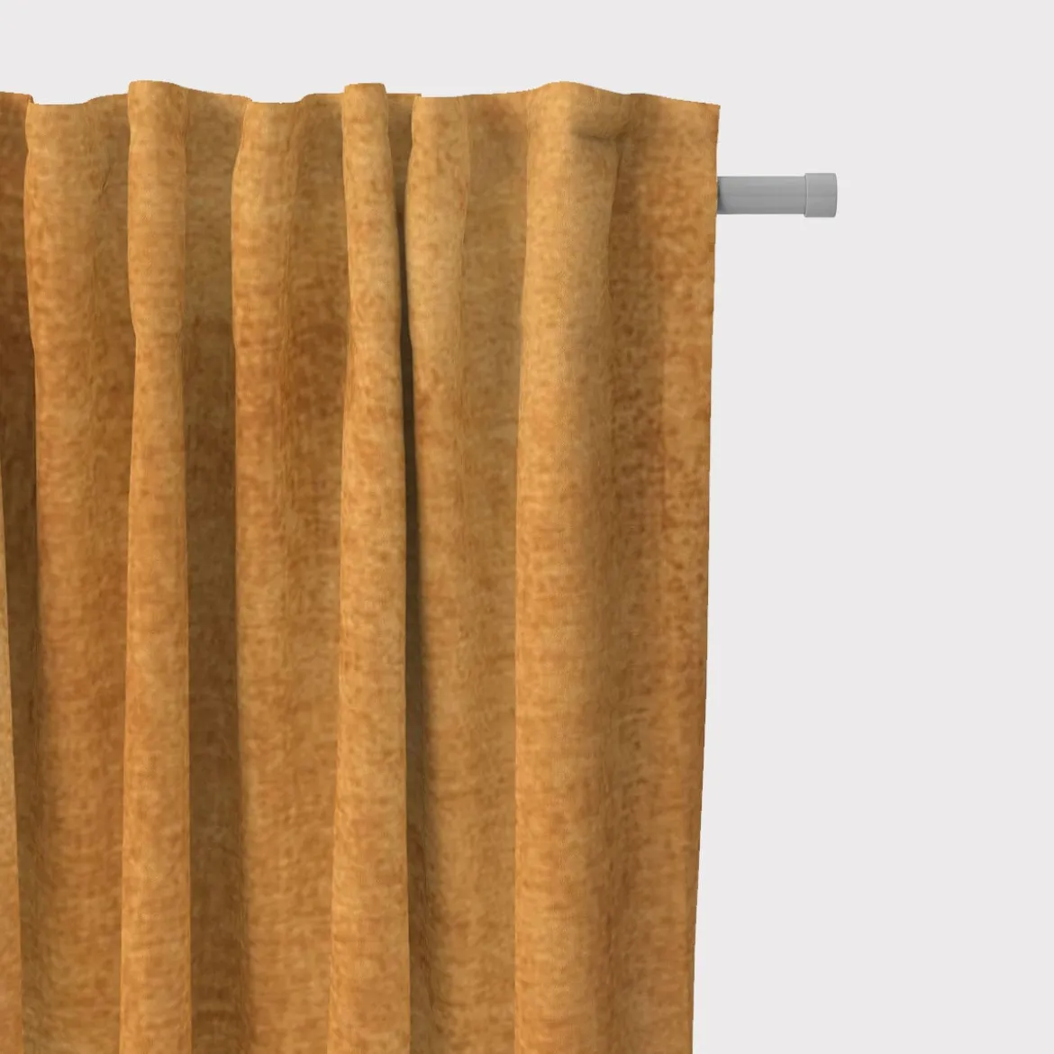 SCHÖNER LEBEN. Vorhang Thermovorhang Akustik Soft Teddy Deluxe ockergelb 245cm oder Wunschlänge