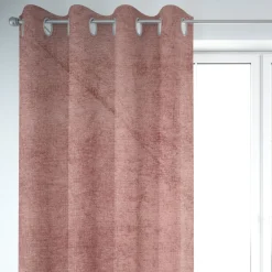 SCHÖNER LEBEN. Vorhang Thermovorhang Akustik Soft Teddy Deluxe altrosa 245cm oder Wunschlänge