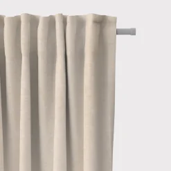 SCHÖNER LEBEN. Vorhang Thermovorhang Akustik Soft Teddy Deluxe creme 245cm oder Wunschlänge