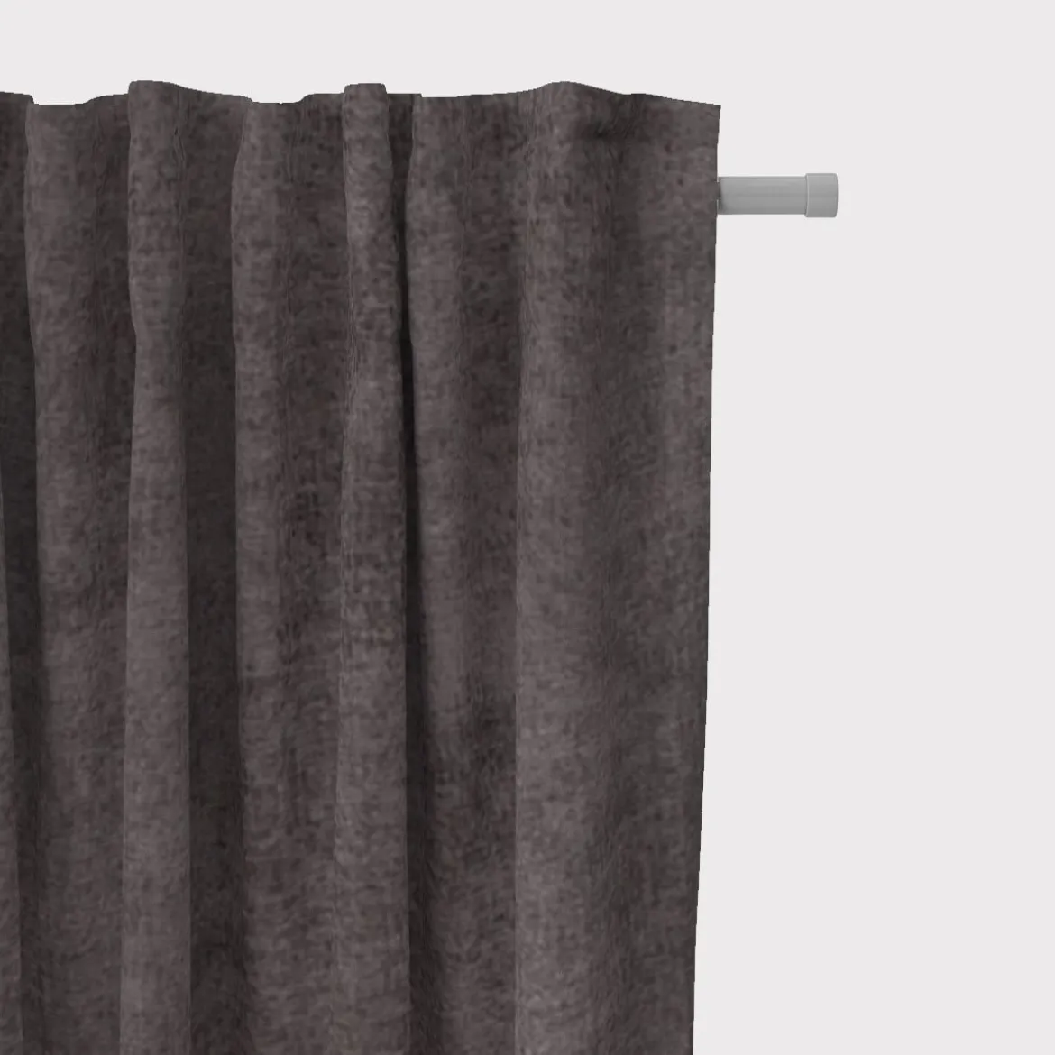 SCHÖNER LEBEN. Vorhang Thermovorhang Akustik Soft Teddy Deluxe dunkelgrau 245cm oder Wunschlänge