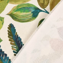 SCHÖNER LEBEN. Vorhang Tonga Spice Exotik Blätter Pflanzen bunt 245cm oder Wunschlänge