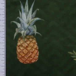 SCHÖNER LEBEN. Vorhang Velvet Deluxe Samt Tropical Vögel Blumen grün bunt 245cm oder Wunschlänge