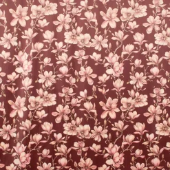 SCHÖNER LEBEN. Vorhang Velvet Deluxe Sweet Magnolia Magnolien bordeaux rosa 245cm oder Wunschlänge