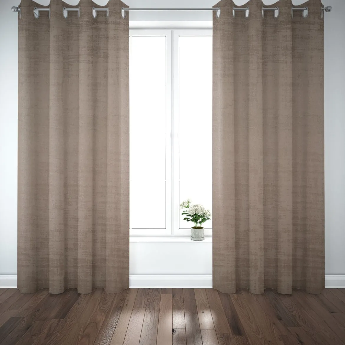 SCHÖNER LEBEN. Vorhang Velvet Marble Samt mit Struktur uni sand 245cm oder Wunschlänge