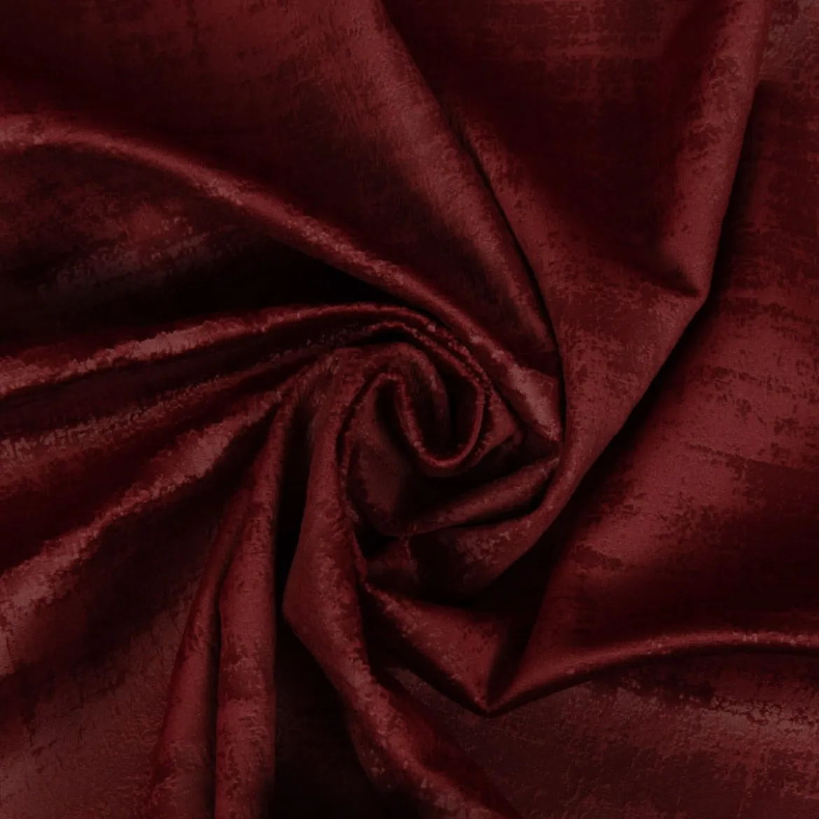 SCHÖNER LEBEN. Vorhang Velvet Marble Samt mit Struktur uni bordeaux rot 245cm oder Wunschlänge