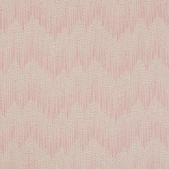 SCHÖNER LEBEN. Vorhang Vorhangschal mit Smok-Schlaufenband Chevron Zacken Punkte natur rosa 245cm oder Wunschlänge