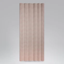 SCHÖNER LEBEN. Vorhang Vorhangschal mit Smok-Schlaufenband Chevron Zacken Punkte natur rosa 245cm oder Wunschlänge