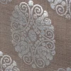SCHÖNER LEBEN. Vorhang Vorhangschal mit Smok-Schlaufenband Adagio Ornament Metallicprint 245cm oder Wunschlänge