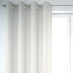 SCHÖNER LEBEN. Vorhang Waffelrelief Kästchenstruktur uni ecru 245cm oder Wunschlänge