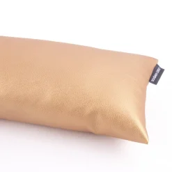SCHÖNER LEBEN. Zugluftstopper Kunstleder Kaiman uni metallic messing verschiedene Größen
