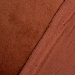 SCHÖNER LEBEN. Zugluftstopper Velvet Samt einfarbig rostbraun verschiedene Größen