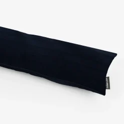SCHÖNER LEBEN. Zugluftstopper Velvet Samt einfarbig nachtblau verschiedene Größen