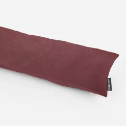 SCHÖNER LEBEN. Zugluftstopper Kunstleder Dust uni bordeaux verschiedene Größen