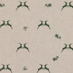 SCHÖNER LEBEN. Zugluftstopper Leinenlook Hirsch Edelweiß natur grün verschiedene Größen
