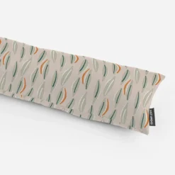 SCHÖNER LEBEN. Zugluftstopper Canvas Cojio Blätter abstrakt beige grün verschiedene Größen