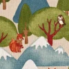 SCHÖNER LEBEN. Zugluftstopper Halbpanama Wald Berge Wintertiere Fuchs Eule Waschbär natur grün verschiedene Größen