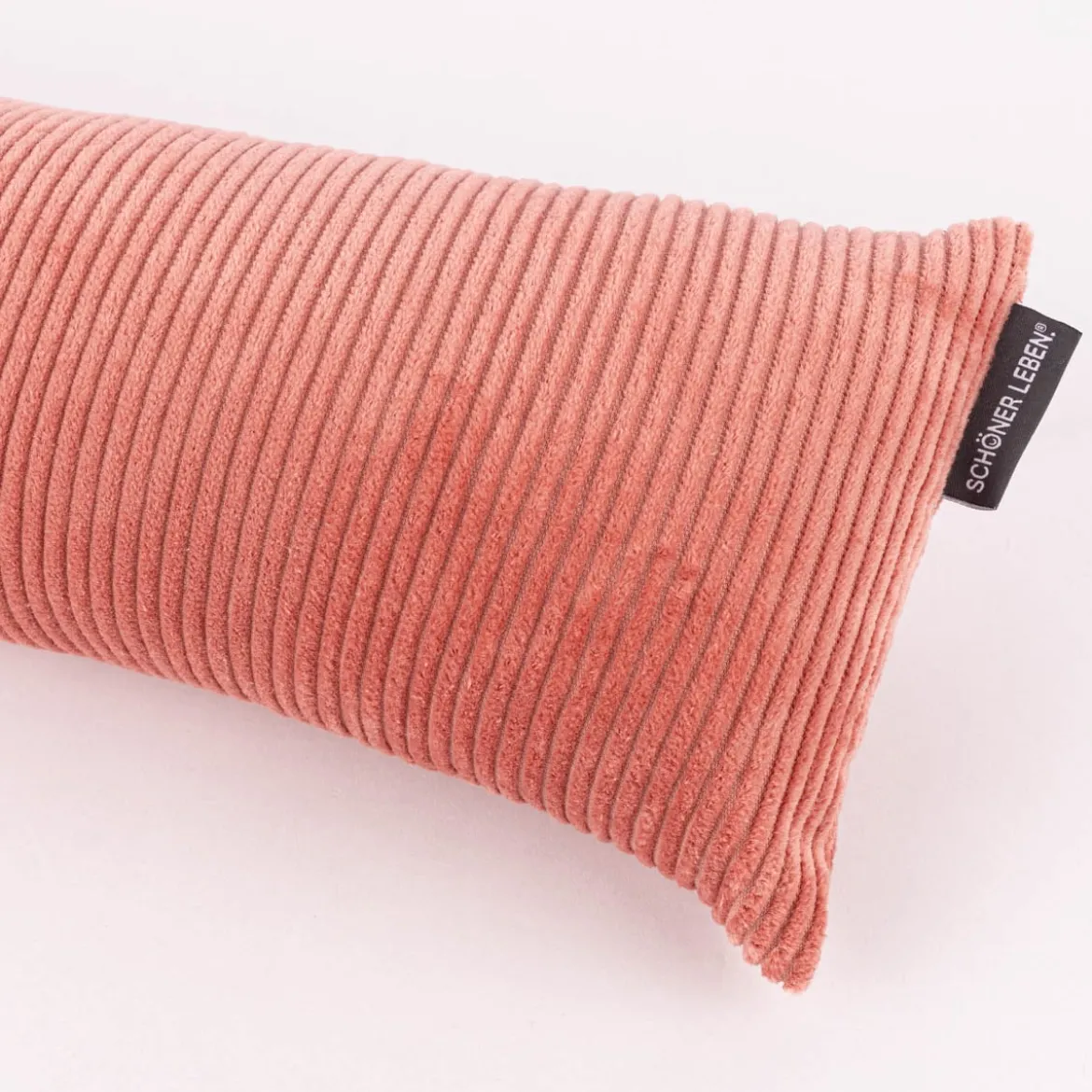 SCHÖNER LEBEN. Zugluftstopper Cord Baumwolle grob altrosa verschiedene Größen von SCHÖNER LEBEN.