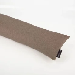 SCHÖNER LEBEN. Zugluftstopper Thermo kuschelweich uni in Hellbraun für Fenster und Türen, waschbar, verschiedene Größen