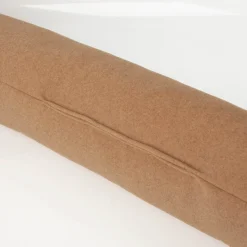 SCHÖNER LEBEN. Zugluftstopper Thermo kuschelweich uni in Camel für Fenster und Türen, waschbar, verschiedene Größen