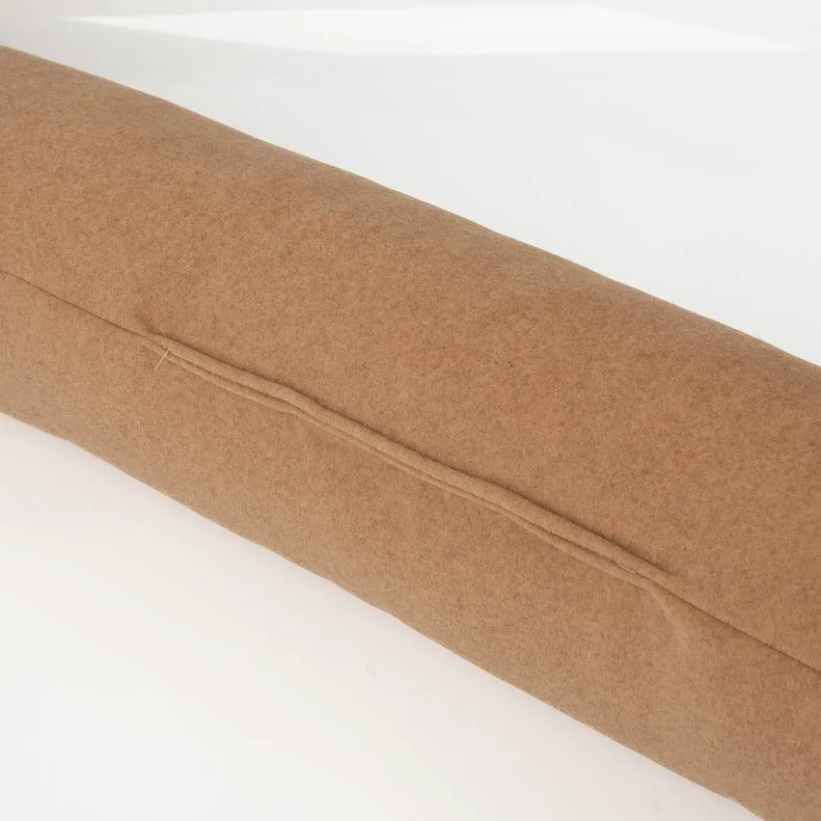 SCHÖNER LEBEN. Zugluftstopper Thermo kuschelweich uni in Camel für Fenster und Türen, waschbar, verschiedene Größen