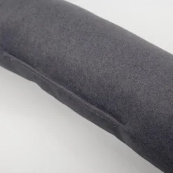 SCHÖNER LEBEN. Zugluftstopper Thermo kuschelweich uni in Anthrazit für Fenster und Türen, waschbar, verschiedene Größen