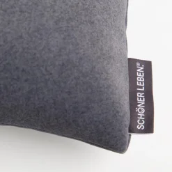 SCHÖNER LEBEN. Zugluftstopper Thermo kuschelweich uni in Anthrazit für Fenster und Türen, waschbar, verschiedene Größen