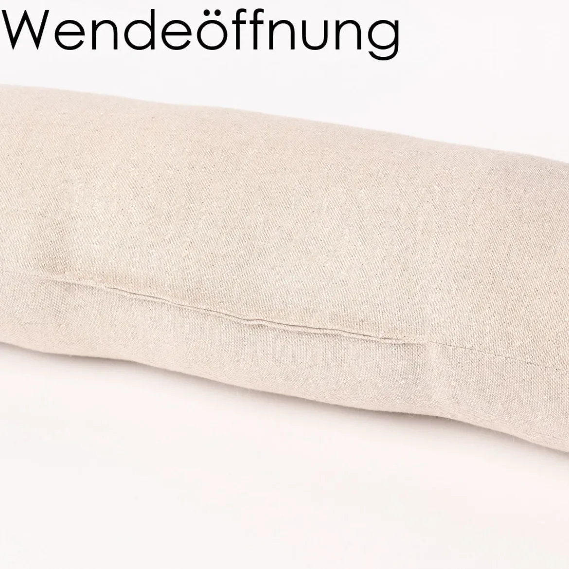 SCHÖNER LEBEN. Zugluftstopper Basic Stripe natur weiß in verschiedenen Größen