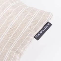 SCHÖNER LEBEN. Zugluftstopper Basic Stripe natur weiß in verschiedenen Größen