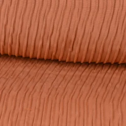 Schöner Wohnen Dekostoff Doppelgewebe Reliefeffekt Run Linien terracotta 126cm Breite