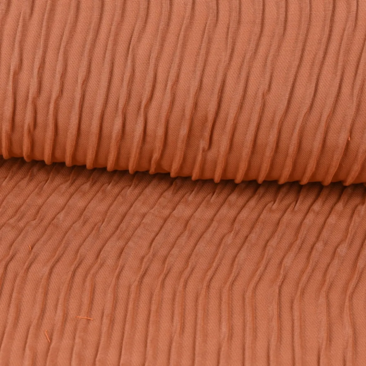 Schöner Wohnen Dekostoff Doppelgewebe Reliefeffekt Run Linien terracotta 126cm Breite