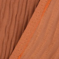 Schöner Wohnen Dekostoff Doppelgewebe Reliefeffekt Run Linien terracotta 126cm Breite
