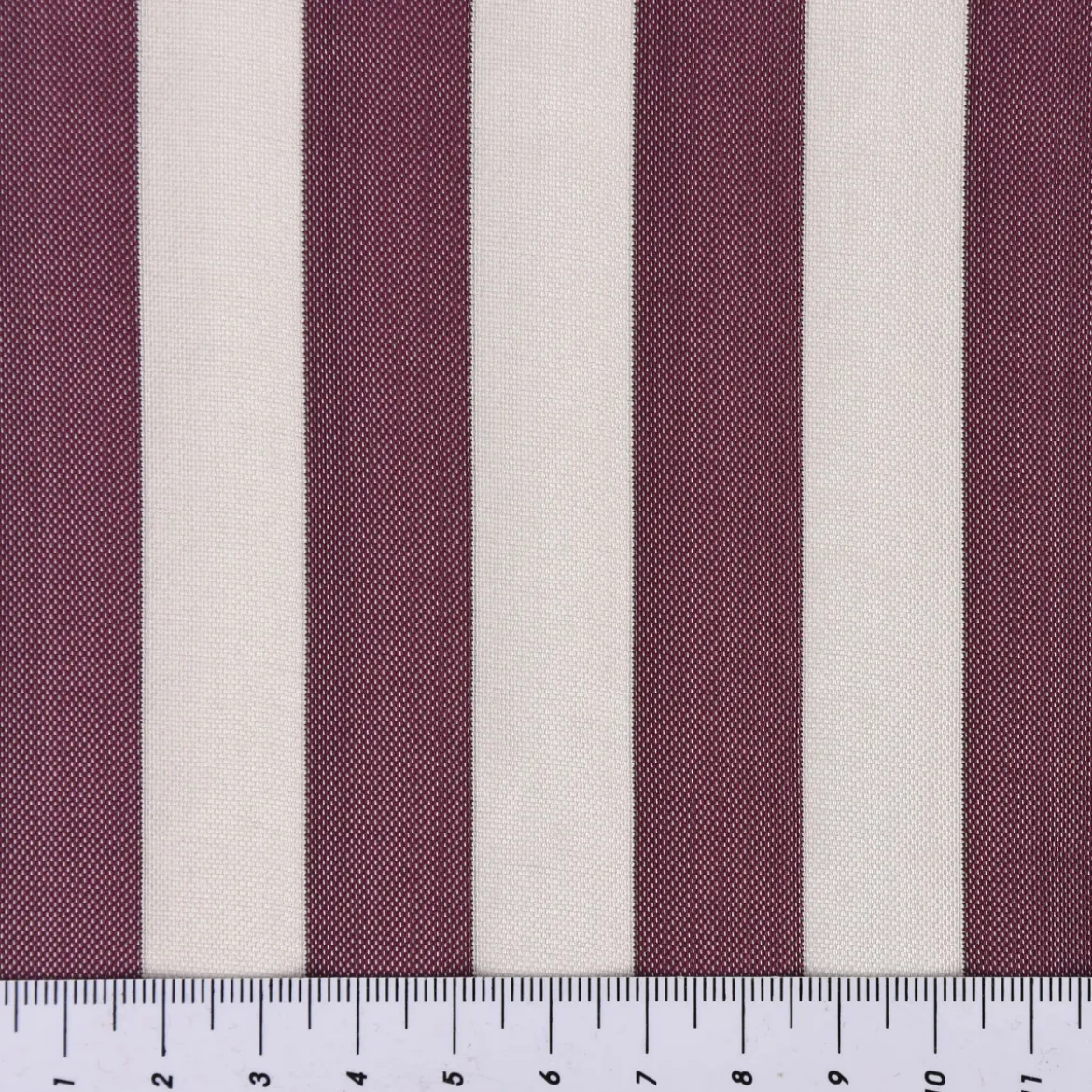 Schöner Wohnen Dekostoff Wendestoff Porto Streifen weiß aubergine 124cm Breite