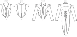 Schnittmuster Damen Cosplay Kostüm Weste Jacke von McCall´s Gr. 32-40