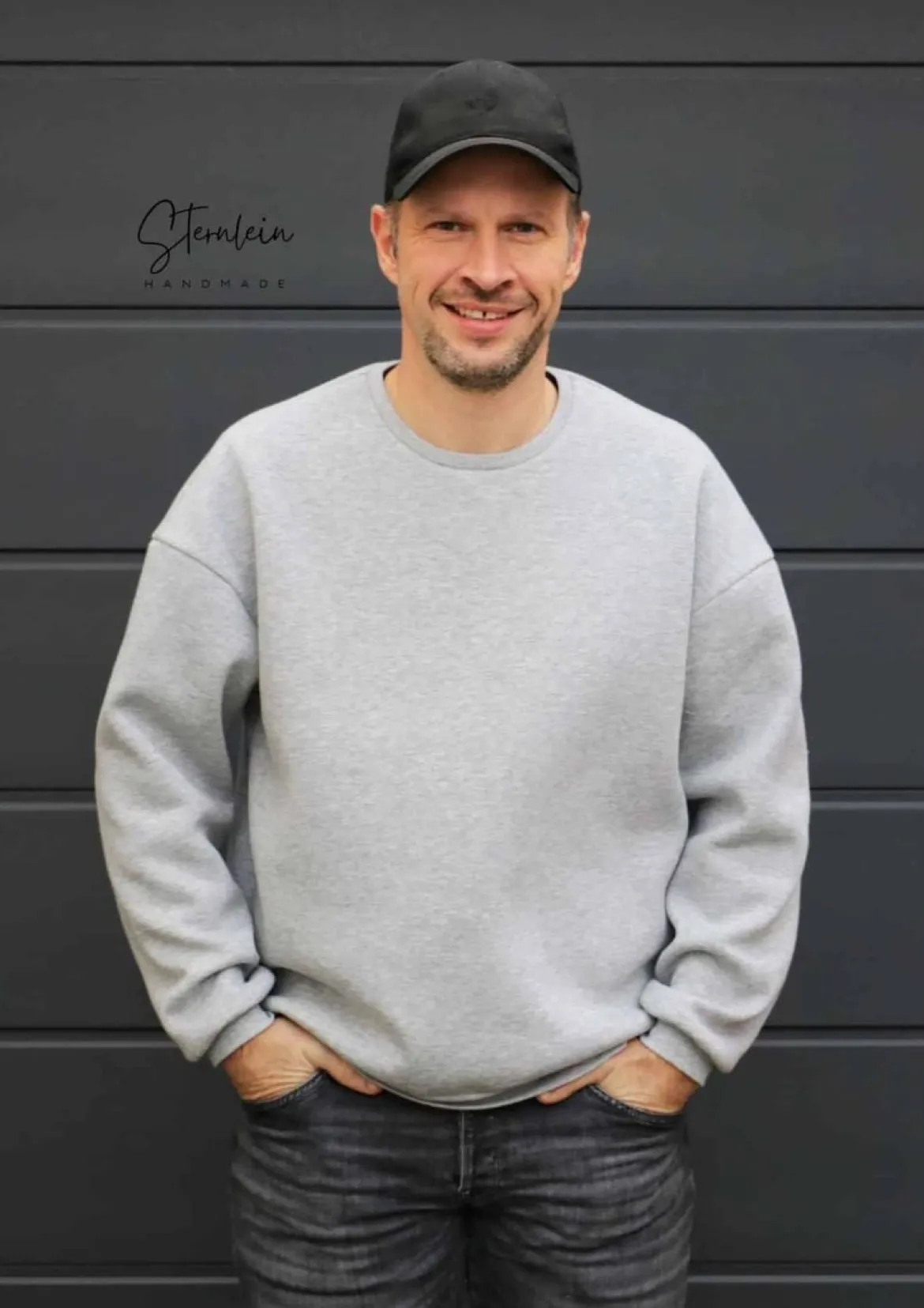 Schnittmuster Hoodie Herren Papierschnittmuster Boston Gr. XS-4XL von Meine Herzenswelt